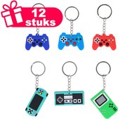 Henbrandt - 12 Stuks Mix Retro Gamer / Gaming Sleutelhangers - Traktatie uitdeelcadeautjes voor kinderen & peuters - Traktaties en kinderverjaardagen - Klein grabbelton speelgoed voor in traktatie uitdeelzakjes