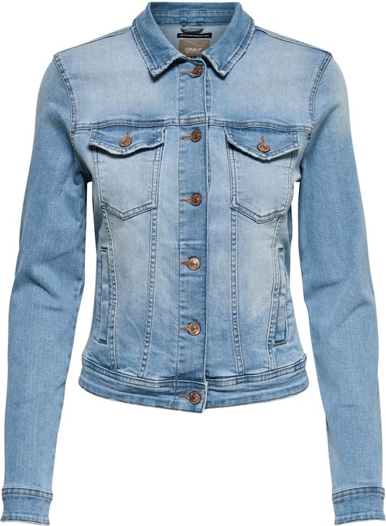 ONLY ONLTIA DNM JACKET LB BEX179 NOOS Dames Jas - Light Blue Denim
