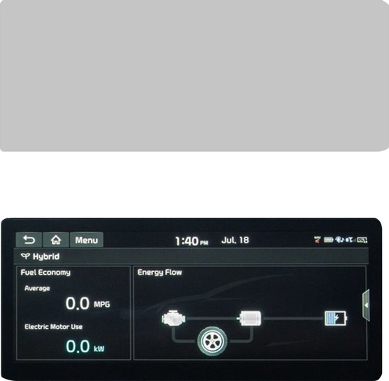protecteur d'écran pour Kia Niro - Mat Antifingerprint - Auto-cicatrisant - Découpe de Précision