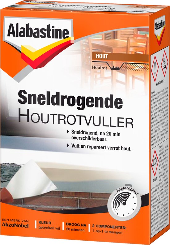 Alabastine Houtrotvuller 2K Reparatieset review Topvakmannen.nl