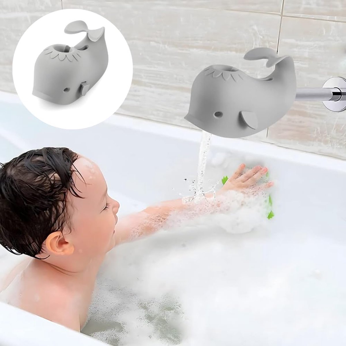 Goedkoopste JGS ® Kindvriendelijke Waterkraanverlenging Walvormig voor Veilig en Leuk Handwassen