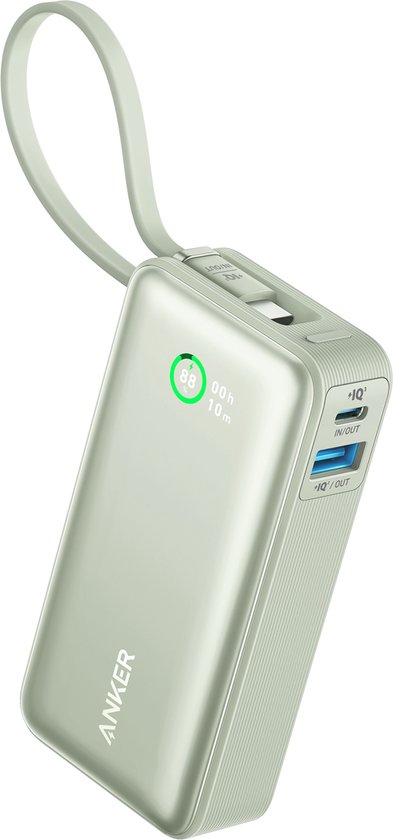 Anker 545 Nano Powerbank 10.000 mAh 30W Groen - Anker - €32,99