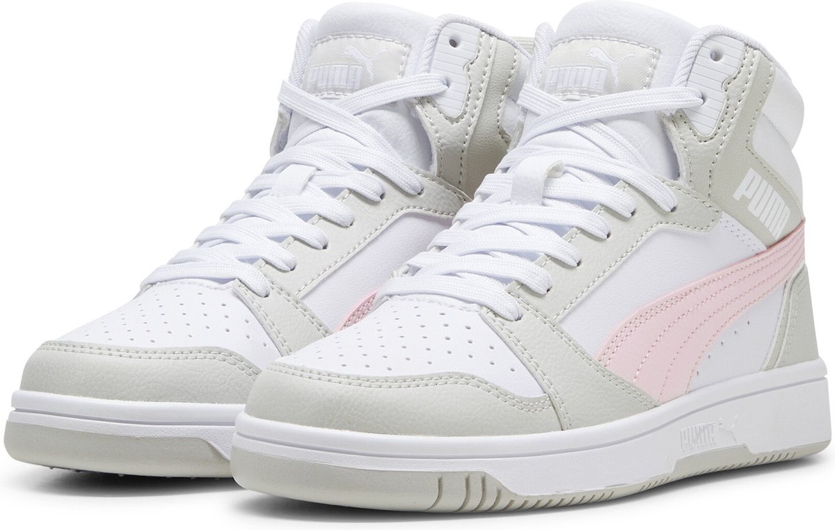 PUMA Puma Rebound V6 Mid Jr FALSE Sneakers PUMA -Frosty -Sedate Grijs