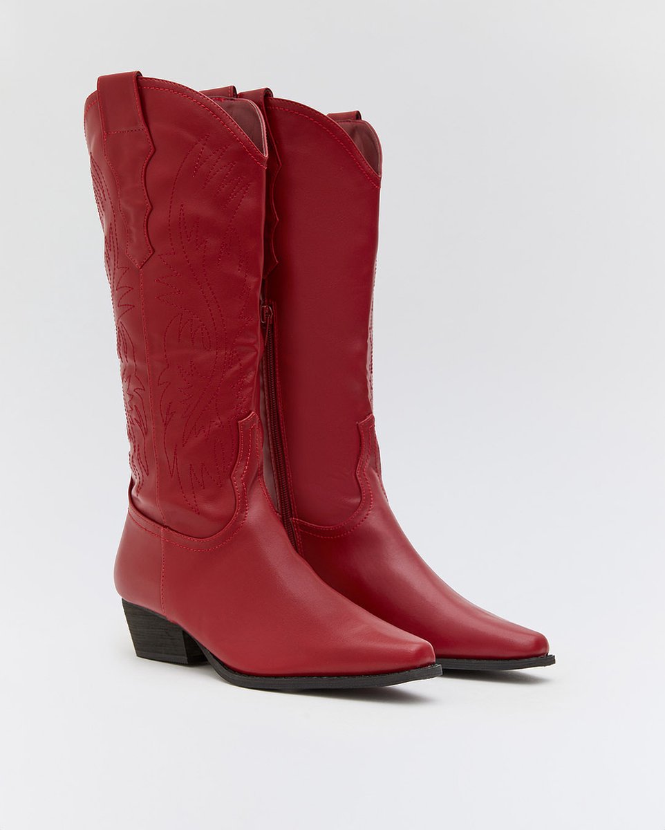 Dames Cowboylaarzen - Zwart - Imitatieleer - Maat 36