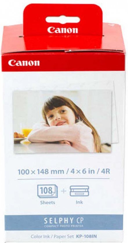 Canon KP-108IN - Inktcartridges Kleur + Fotopapier