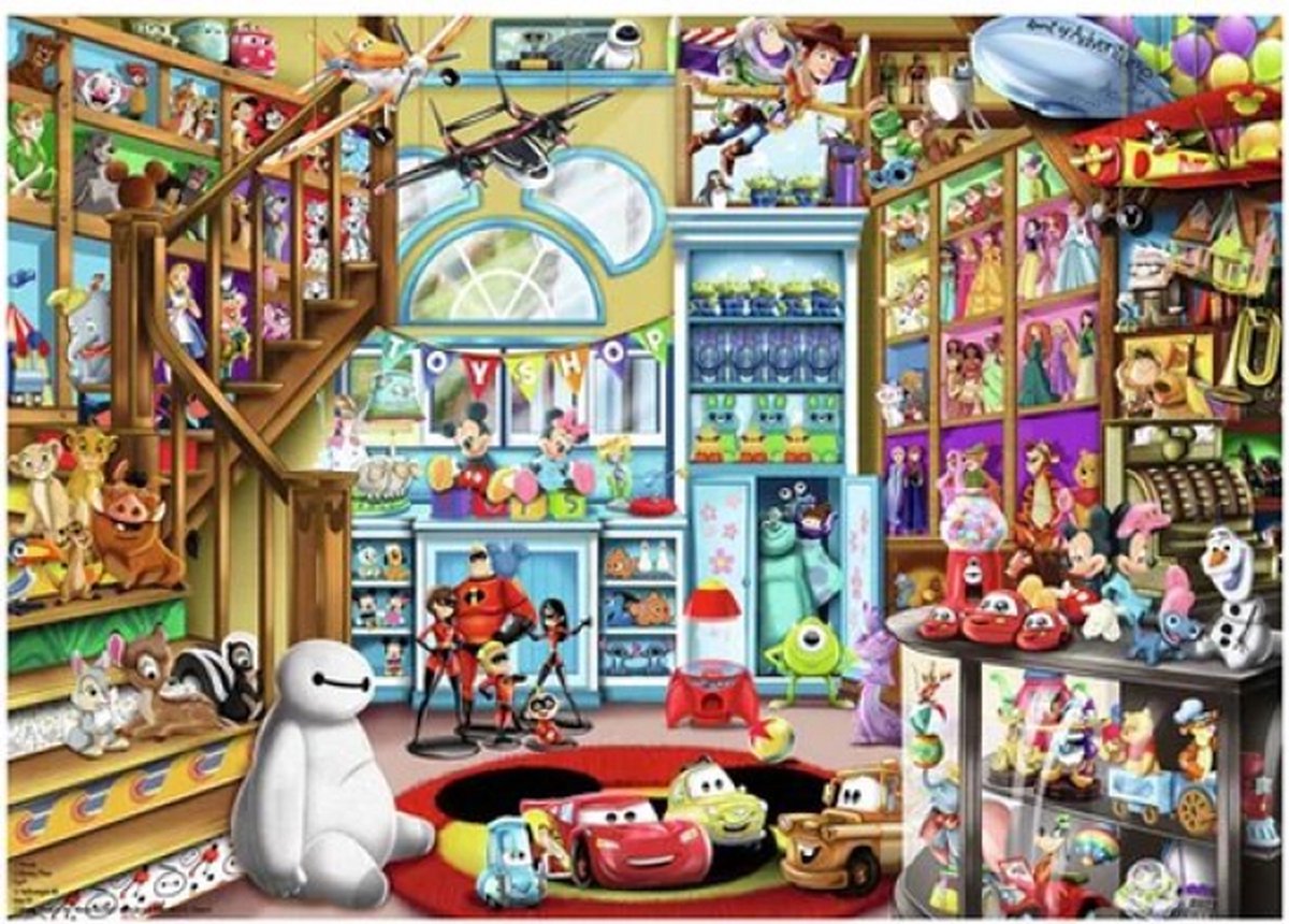 Ravensburger puzzel Disney In de speelgoedwinkel - Legpuzzel - 1000 stukjes — afbeelding 12