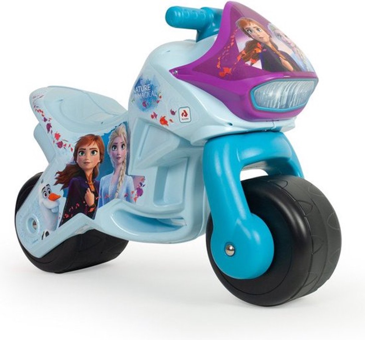 INJUSA - Moto Laufrad Neox Minnie Mouse, Ride On Für Kinder Von 18 Bis 36 Monaten Breite Kunststoffraeder Tragegriff Dauerhafte Wasserfeste Dekoration Rosa
