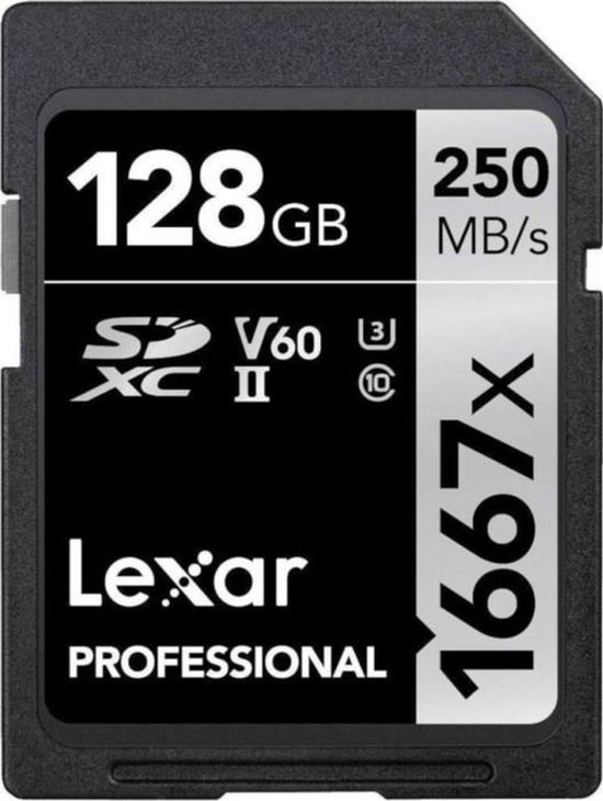 Lexar SDXC 128GB Professional 1667x / 250 Mb/s UHS-II