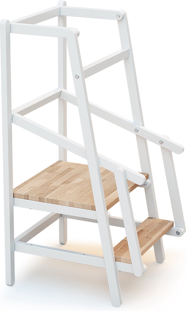 AT4 - Observatie-/leertoren voor kinderen ESSENTIEL in hout Wit en Beuken