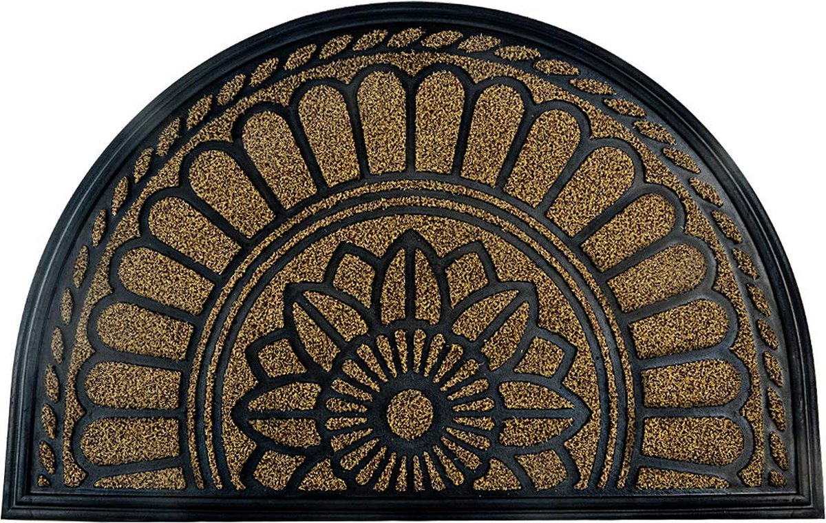 La'Moussawi ® Antislip Vuilvangmat met Rubberen Coating voor Binnen en Buiten, 60 x 90 cm, Bruin