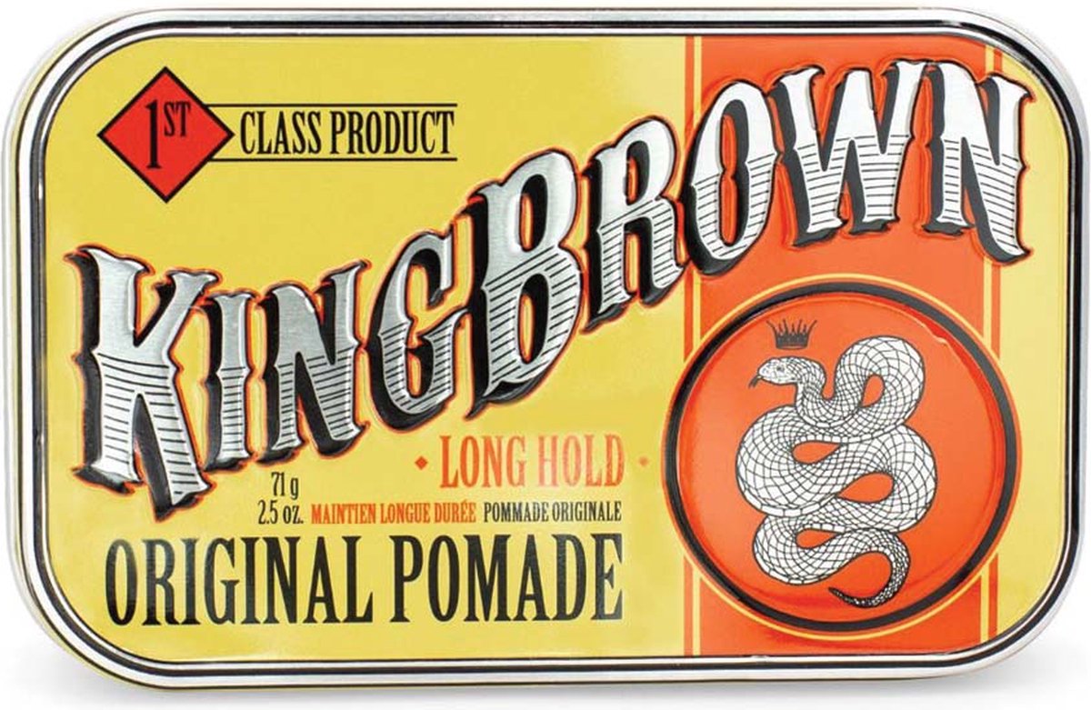 King Brown Pomade Original Square Tin