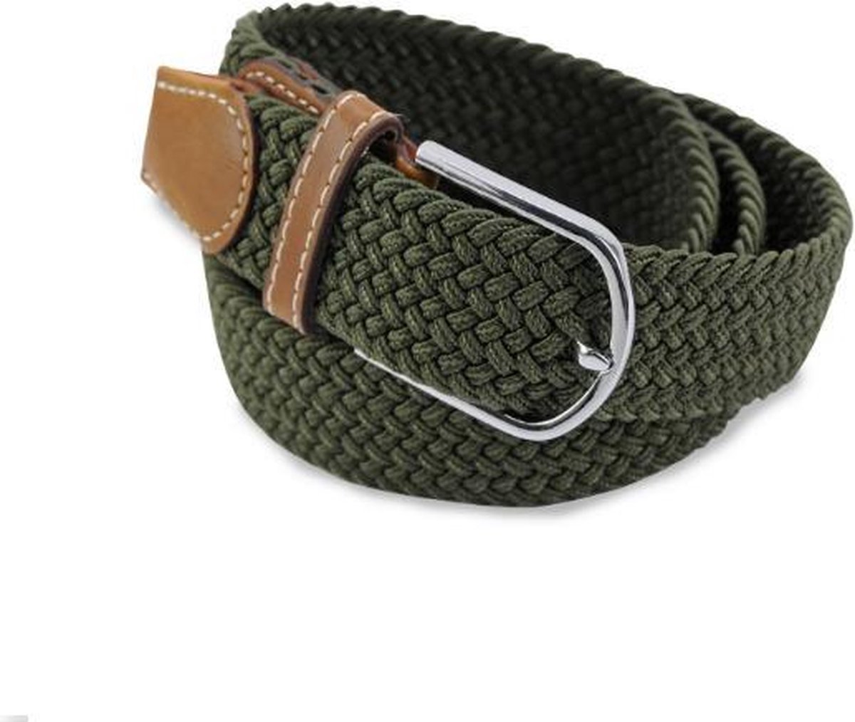 New Age Devi - Flexibele vlecht-riem - leger-groen