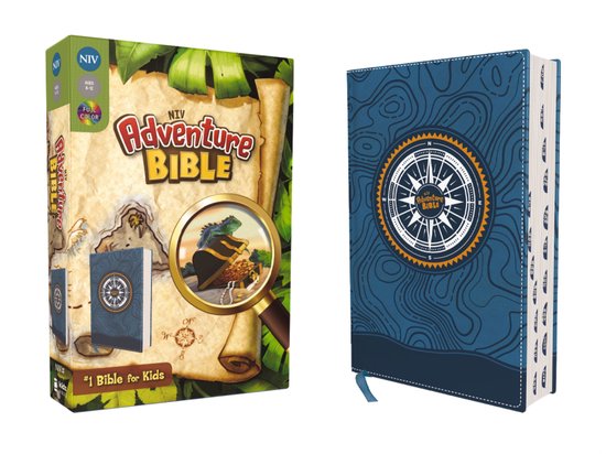 Adventure Bible- NIV, Adventure Bible, Leathersoft, Blue, Fu ... - cover