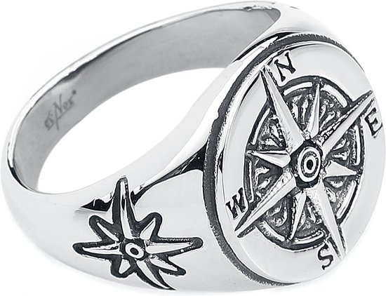 etNox Compass Heren Ring - Neutraal - XL