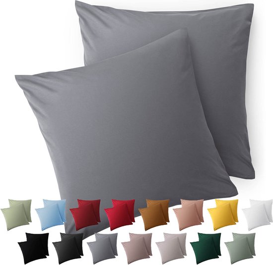 noo.ma OBA Kussensloop - 65x65 cm - Baby Blue – vtwonen