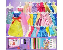 foto van Knutselset voor Meisjes - Creatieve Modeontwerpset met 650+ Onderdelen en 2 Mannequins - DIY Educatief Speelgoed voor Kinderen van 6-12 jaar