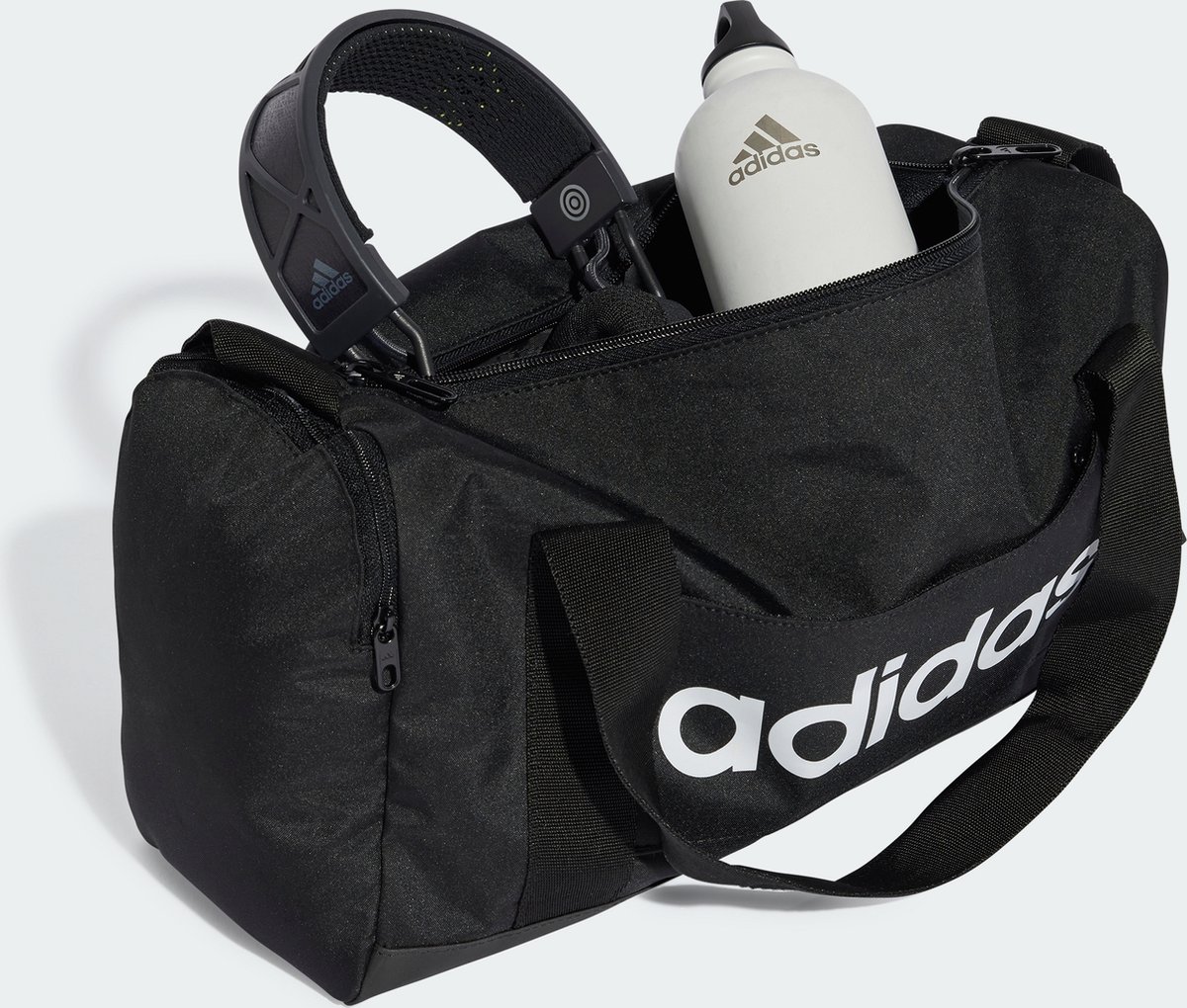 Adidas Sportswear Linear Duffeltas Extra Small - Unisex - Zwart thumbnail 8
