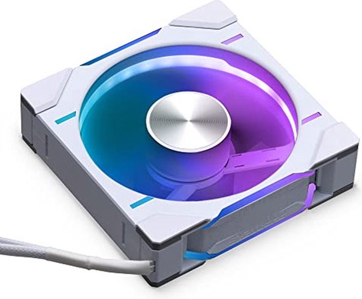 Phanteks D30 PWM Reverse Airflow D-RGB PC-ventilator – Wit – 120 x 120 x 30 mm