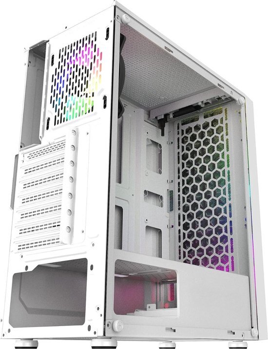 Gaming PC Case - Desktop Computer Behuizing Met RGB Voorkant & 120 mm ...