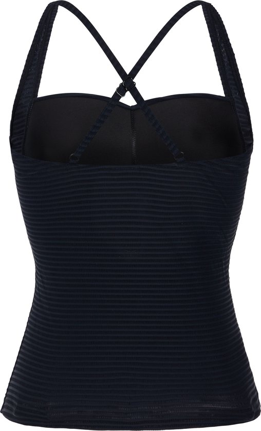 Protest Mixcamo – Tankini Dames – C-Cup – Vaste vulling – Verstelbare bandjes – True Black