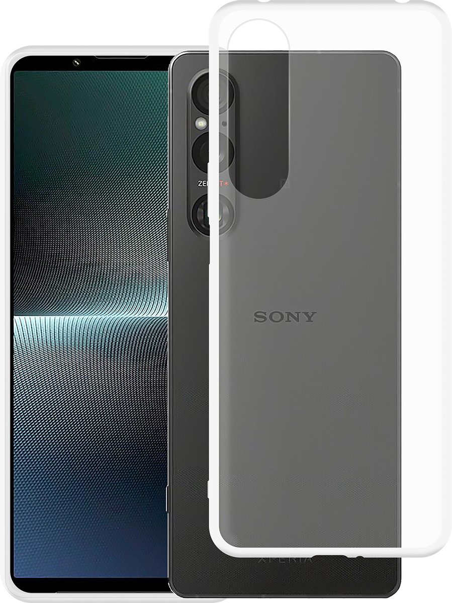 Cazy hoesje geschikt voor Sony Xperia 1 V Hoesje Siliconen - Flexibele Case - Transparant