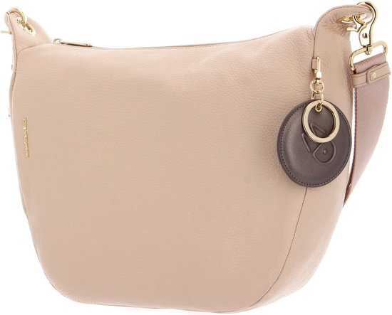MANDARINA DUCK Leren Schoudertas Mellow Leather Crossover Lamb's Wool Zalmroze