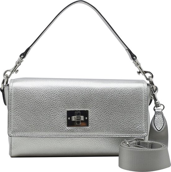 JOOP! Cuir Sac à épaule bandoulière Sac à épaule Splendere Muna Shoulderbag Silver Argenté