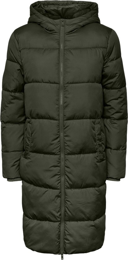 Pieces Jacket Pcbee New Long Puffer Jacket Noos B 17115627 Forest Night Femme Taille - L