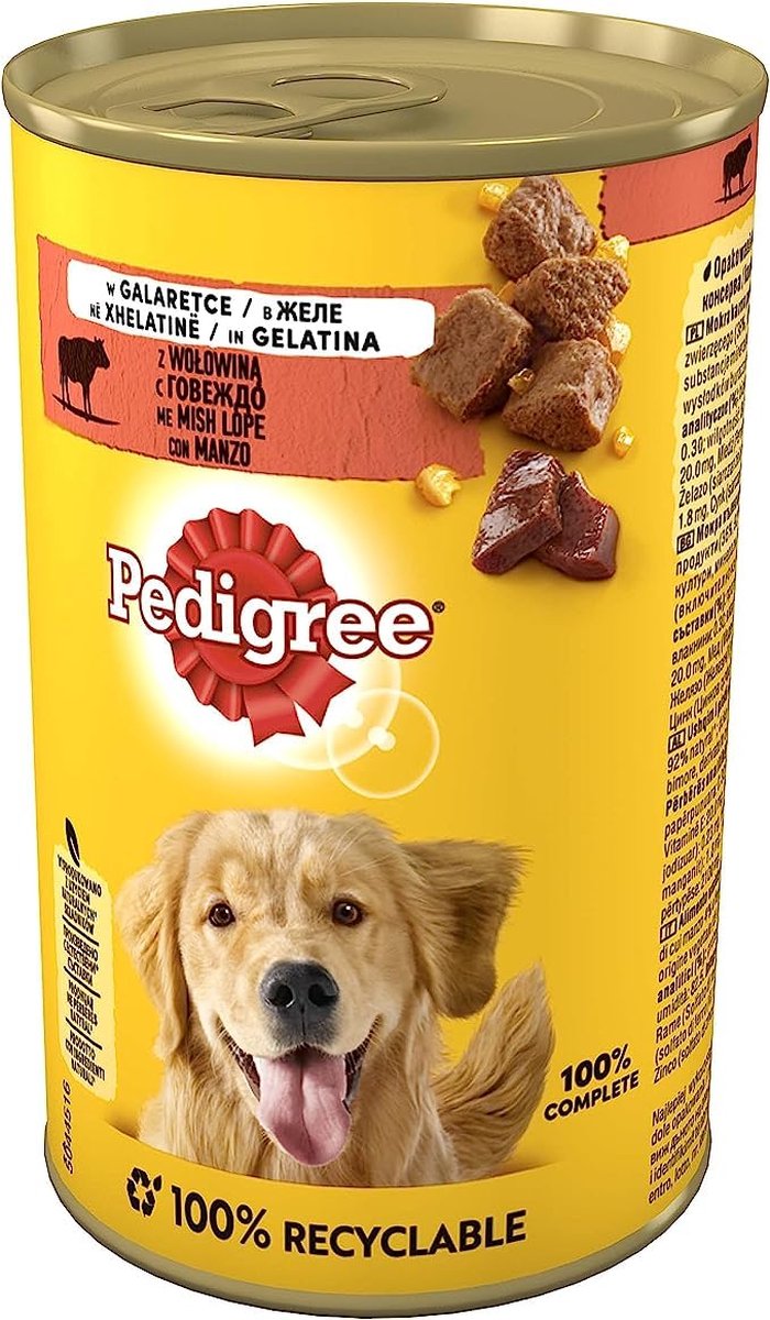 Pedigree Pedigree - Adult - Hondenvoer in Gelei - Rundvlees - 24x400g