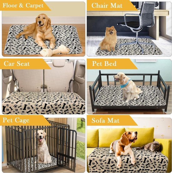 lionto herbruikbare Puppy pads 2-delige set, 91x86 cm