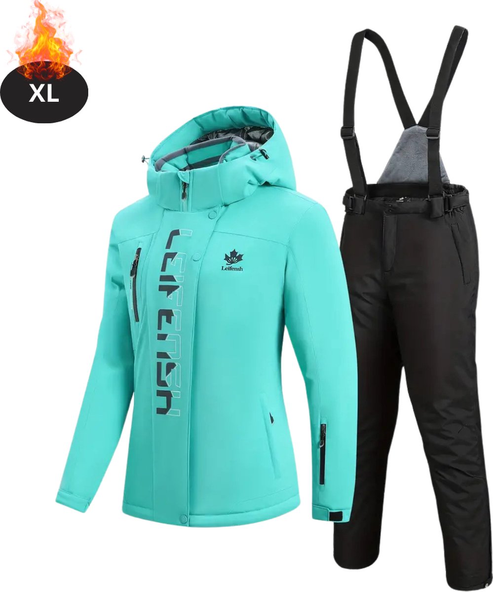 Livano Skipak SkiBroek Skijas Ski Suit Wintersport Dames 2-Delig Groen