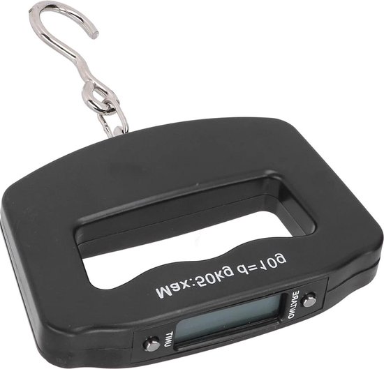 Draagbare Digitale Hangweegschaal met Achtergrondverlichting LCD-scherm 200 Kg met Haak (rood