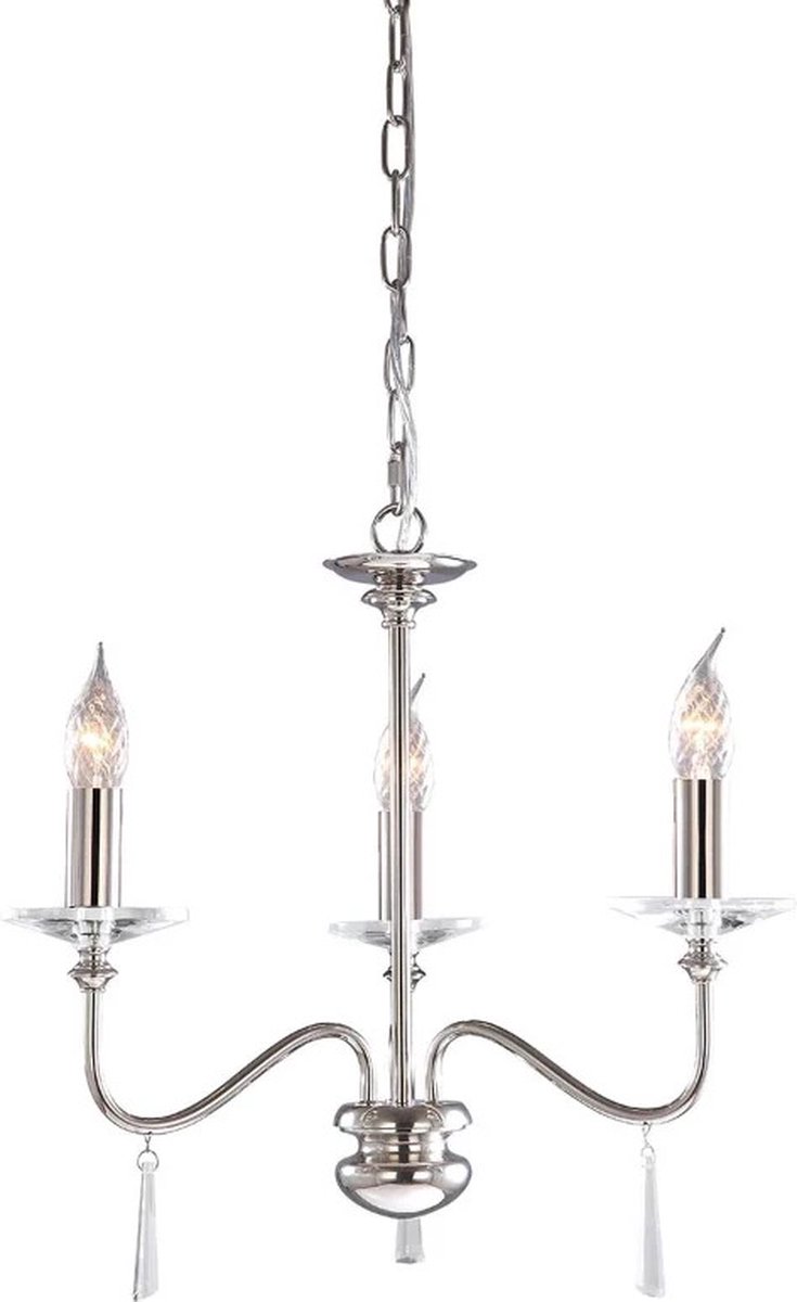 Elstead Lighting LED Kroonluchter | 3X E14 Max 60W | Dimbaar | Polished Nickel