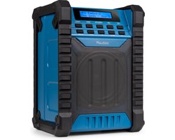 Bouwradio - Audizio Jobsite bouwradio met accu - Bluetooth, DAB+ en FM - Compact en IP54 waterdicht