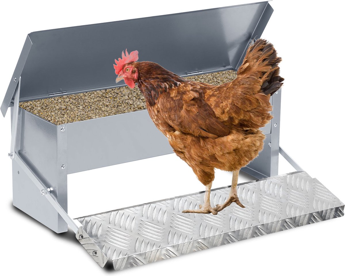 FINCA CASAREJO Voerbak van 4 kg en drinkbak van 5 liter voor kippen en ander pluimvee - sterk plastic - inclusief ophangkoord FINCA CASAREJO Voerbak van 4 kg en drinkbak van 5 liter voor kippen en ander pluimvee - sterk plastic - inclusief ophangkoord
