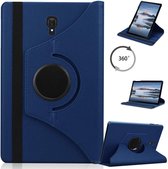 Draaibaar Hoesje - Rotation Tabletcase - Multi stand Case Geschikt voor: Samsung Galaxy Tab A 10.5 inch T590/T595 (2018) - donker blauw
