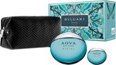 Aqva Pour Homme Marine Da!rkova! Sada Edt 100 Ml, Edt 15 Ml A Kosmeticka! Taa!tiaka