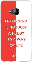 6F hoesje - geschikt voor HTC U Play -  Transparant TPU Case - Feyenoord - Way of life #ffffff