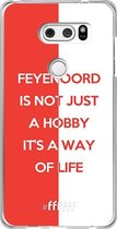 6F hoesje - geschikt voor LG V30 (2017) -  Transparant TPU Case - Feyenoord - Way of life #ffffff
