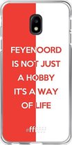 6F hoesje - geschikt voor Samsung Galaxy J3 (2017) -  Transparant TPU Case - Feyenoord - Way of life #ffffff