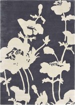 Florence Broadhurst - Floral 300 39604 Vloerkleed - 170x240 cm - Rechthoekig - Laagpolig Tapijt - Klassiek - Zwart_wit