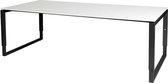 Verstelbaar Bureau - Domino Plus 120x80 wit - zwart frame