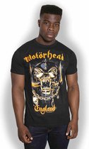 Tshirt Homme Motorhead - S- Mustard Pig Zwart
