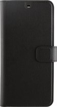 Huawei Mate 20 Lite Hoesje - XQISIT - Slim Wallet Serie - Kunstlederen Bookcase - Zwart - Hoesje Geschikt Voor Huawei Mate 20 Lite