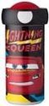 Schoolbeker - Cars - Lightning Mc Queen - Gevuld met een snoepmix - In cadeauverpakking met gekleurd lint