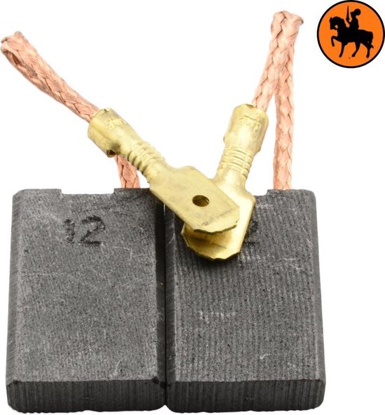 Jeu de balais de charbon pour défonceuse / scie Metabo L 23-230 - 6x16x24mm
