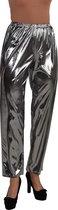 Magic Design Broek Disco Polyester Zilver Maat Xs/s