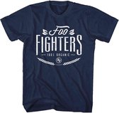 Foo Fighters Heren Tshirt -S- 100% Organic Blauw