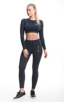 Feelj Seamless Sportlegging Dames High Waist Iron - Grafiet Melange - M/L