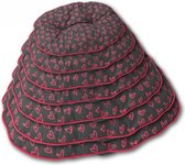 D&D Hearts perlabed Grijs/roze 55x40x7CM